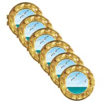 Cruise Ship Porthole Vinyl Plastic Peel 'N Place Beistle