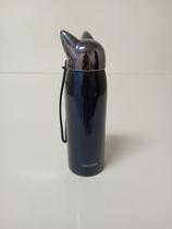 CRUSH GARRAFA TÉRMICA 21x6x6cm 320ml INOX AZUL PAREDE DUPLA
