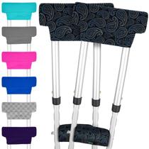 Crutch Pads Vive para axilas e alças de mão (1 par, Paisley)