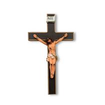 Cruz de Madeira MDF de Parede Crucifixo de Pendurar 31cm Grande Tradicional Artesanal para Sala Quarto Rústico Original - Divinário