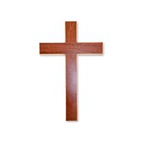 Cruz Sem Cristo 30cm de Parede em Madeira MDF Cruz Evangélica Ecumênica Crucifixo de Madeira para Decoração