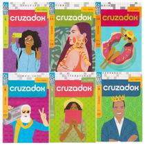 Cruzadox Kit Livros Passatempos Coquetel Médio Folha Branca