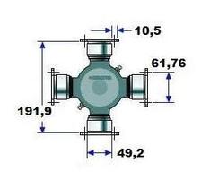 Cruzeta Cardan 801014 Meritor Volvo N10 N12 Nl10 Nl12 Sc Cruzeta Cardan 801014 Meritor Volvo N10 N12 Nl10 Nl12 Sc