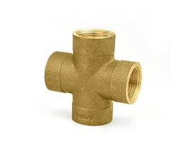 Cruzeta Latão Bronze Ramo RF 3/4" RF 3/4"