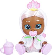 Cry Babies Kiss Me Daphne - 12" Baby Doll Bochechas corantes deluxe apresentam Roupa shimmery mutável com garrafa de bebê bônus