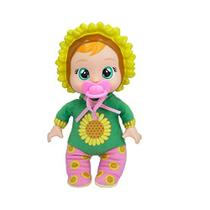 Cry Babies - Tiny Cuddles Happy Flower Sophia 9" Baby Doll with Sunflower Flower Themed Pijamas - Idades 18+ Meses