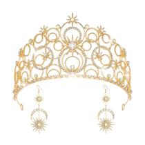 Crystal Crowns JITINX para mulheres, noiva e festa de casamento