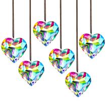 Crystal Heart Prism Suncatcher HDCRYSTALGIFTS 50 mm (6 unidades)