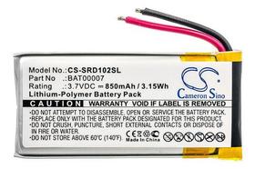 Cs-srd102sl P/ Packtalk 850 Mah 3,7v Srpt0102 Bat00007 Cs-srd102sl P/ Packtalk 850 Mah 3,7v Srpt0102 Bat00007