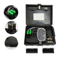 Cto Box Montada Completa Apc 1X8 Splitter Homologada Anatel