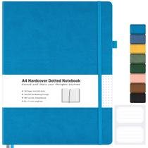 Cuaderno A4 de Tapa Dura MALEDEN Punteado 21x29,7 cm Azul Marino