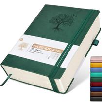 Cuaderno con hojas rayadas Ansopu B5 grande de 365 páginas verde