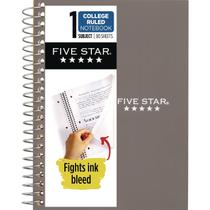 Cuaderno Mead Five Star con espiral, 1 materia, 19x14 cm, 80 hojas