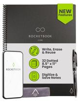 Cuaderno Reutilizable en Espiral Rocketbook New Core A4 Negro