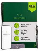 Cuaderno Reutilizable Rocketbook New Core, Espiral, A4, Verde