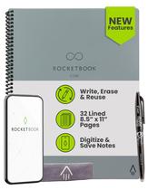 Cuaderno Rocketbook New Core Reutilizable en Espiral A4 Gris