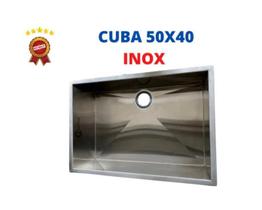 Cuba 50X40 Pia Inox C/ Válvula Cozinha E Acessórios