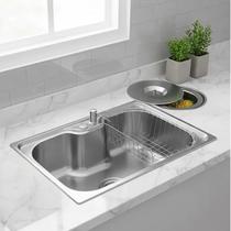 Cuba aço inox cozinha 50x40cm completa + lixeira de embutir Cuba aço inox cozinha 50x40cm completa + lixeira de embutir