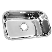 Cuba aço inox nº2 rasa 56x34x11 para embutir com válvula e sifão Cuba aço inox nº2 rasa 56x34x11 para embutir com válvula e sifão