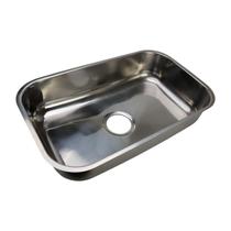Cuba Aço Inox Retangular Polido 59x37 Embutir Sobrepor