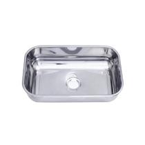 Cuba Anti Ruído De Embutir Funda 56X34X17 Cm Aço Inox 430 Polida Para Cozinha