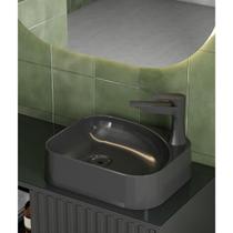 Cuba Apoio Banheiro Mármore Sintético Libra Preta Cozimax Cuba Apoio Banheiro Mármore Sintético Libra Preta Cozimax