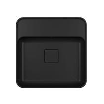 Cuba Apoio Deca Quadrada Mesa 40cm Ebano Fosco L.11040.M.94