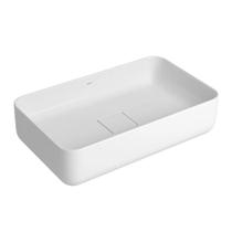 Cuba Apoio Deca Slim Retangular 50cm Branca Borda Fina