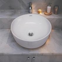 Cuba Apoio para Banheiro Redonda 30cm Lavabo Hana Mondialle Cuba Apoio para Banheiro Redonda 30cm Lavabo Hana Mondialle