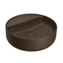 Cuba Apoio Redonda 40cm Deca Slim Marrom Fosco L.12040.m.22