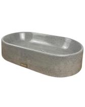 Cuba Banheiro Cinza De Apoio Oval Cinza Cuba Banheiro Cinza De Apoio Oval Cinza