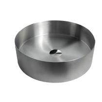 Cuba banheiro redonda escovada aço inox 304 válvula click Cuba banheiro redonda escovada aço inox 304 válvula click