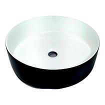 Cuba Banheiro Sobrepor Ceramica Apoio Branca Detalhe Preto MG200 Cuba Banheiro Sobrepor Ceramica Apoio Branca Detalhe Preto MG200