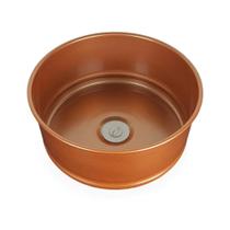 Cuba C/ Pintura Alumínio Reforçado Rose Gold Pia Red 32x14cm Cuba C/ Pintura Alumínio Reforçado Rose Gold Pia Red 32x14cm