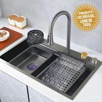 Cuba Cascata Gourmet Premium Torneira Lavador Copos Completa