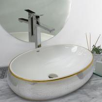 Cuba Cerâmica Banheiro/Lavabo Luxo 62x42 cm