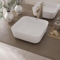 Cuba Cerâmica Sofia + Válvula Click - Fabribam Branco Fosco