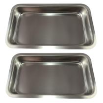 Cuba Cirurgica Inox 22X12X03,5Cm 600Ml Kit Com 2 Unidades Cuba Cirurgica Inox 22X12X03,5Cm 600Ml Kit Com 2 Unidades