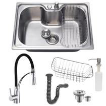 Cuba cozinha 50x40 inox304 com acessórios e torneira gourmet Cuba cozinha 50x40 inox304 com acessórios e torneira gourmet