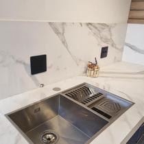 Cuba Cozinha com Calha Gourmet Integrada Escorredor Louças Inox 304 Cozix 70x40cm