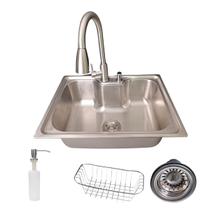 Cuba Cozinha Gourmet Aço Inox 201 e Torneira Extensível Inox Cuba Cozinha Gourmet Aço Inox 201 e Torneira Extensível Inox