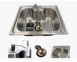 Cuba Cozinha Gourmet Aço Inox 50x40 Br Cubas com Acessórios Cuba Cozinha Gourmet Aço Inox 50x40 Br Cubas com Acessórios