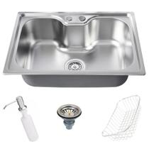 Cuba Cozinha Gourmet Aço Inox Luxo Com Acessórios 50X40 Cm