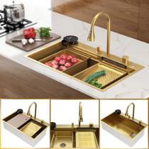 Cuba Cozinha Gourmet Miami Dourada Aço Inox 304 GoldenX Cuba Cozinha Gourmet Miami Dourada Aço Inox 304 GoldenX