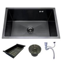 Cuba Cozinha Gourmet Nano Inox 304 Escovado 50X40 Preta Cuba Cozinha Gourmet Nano Inox 304 Escovado 50X40 Preta