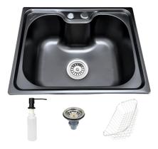 Cuba Cozinha Gourmet Pia Inox Preta Acessórios 50 Cm Revomax Cuba Cozinha Gourmet Pia Inox Preta Acessórios 50 Cm Revomax
