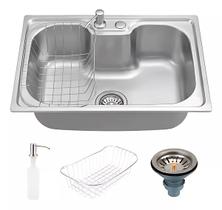 Cuba Cozinha Pia Gourmet Luxo Aço Inox 50x40cm C/ Acessórios