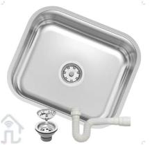 Cuba Cozinha Tramontina Standard 40x34x14 Polida C/Sifão Cuba Cozinha Tramontina Standard 40x34x14 Polida C/Sifão
