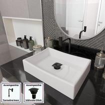 Cuba Dalla Sobrepor com Válvula Click e Torneira Inox Black Cuba Dalla Sobrepor com Válvula Click e Torneira Inox Black