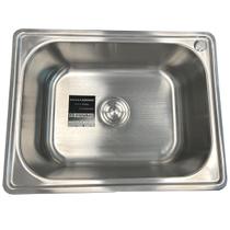 Cuba de aco inox 201 premium 600x460x220mm espessura 1.0mm acabamento escovado br cubas